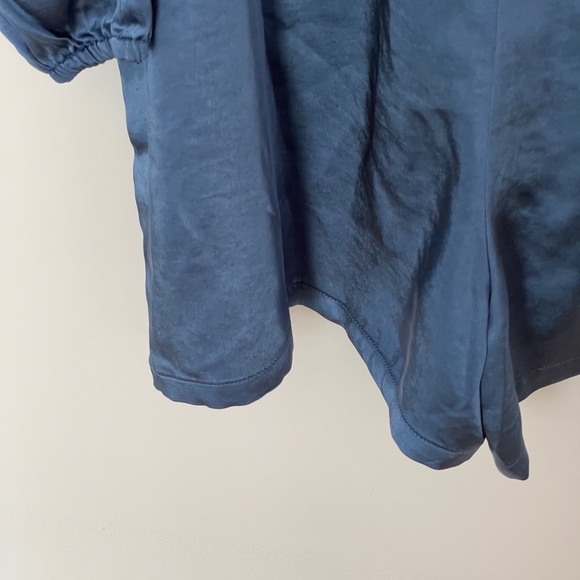 NWT RW&Co women blue long sleeve romper jumpsuit size XL - Picture 13 of 15